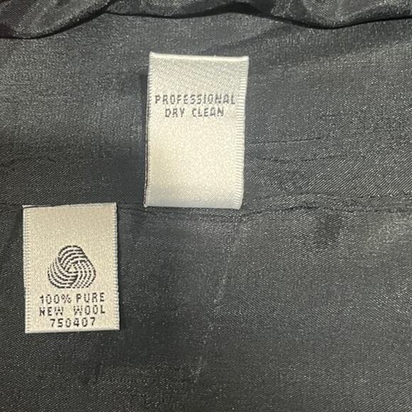 Valerie Stevens Vintage Black Beaded Blazer Removeable Collar Eveningwear Sz 12 - Picture 9 of 9